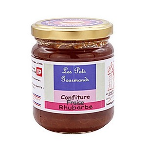 Confiture fraise rhubarbe - Les Pots Gourmands